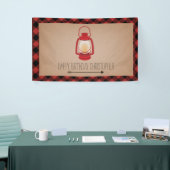 バッファローの格子縞のランタンのキャンプの誕生日 横断幕 (トレードショー)