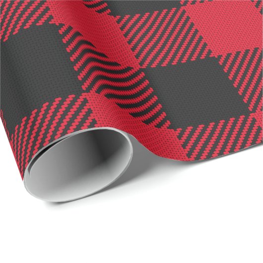 バッファローの格子縞の樵のベビーシャワーの紙 ラッピングペーパー (ロールコーナー)