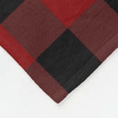 バッファローの格子縞の点検の樵のフリースブランケット フリースブランケット (角)