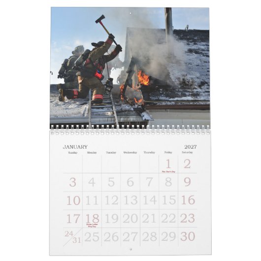 バッファローの火2015のカレンダー カレンダー (1月 2027)