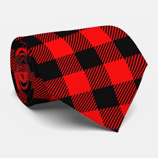 バッファローの点検のファッションの樵の格子縞の装飾 ネクタイ (ロール)