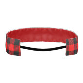 バッファローの点検の赤くおよび黒い樵の格子縞の装飾 アスレチックヘッドバンド (裏面)