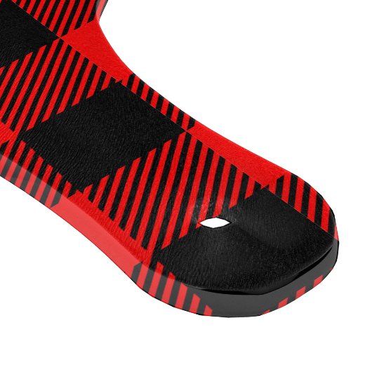 バッファローの点検の赤くおよび黒い樵の格子縞の装飾 カッティングボード (角)