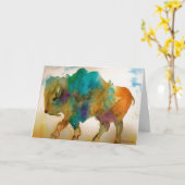 バッファローの父のデイカード カード (黄色い花)