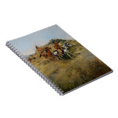 バッファローの狩り1891年(キャンバスの油) ノートブック (右側)
