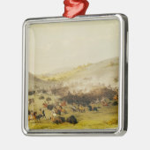 バッファローの狩り、環境、c.1832 メタルオーナメント (左)