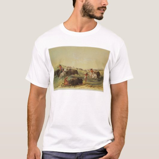 バッファローの狩り Tシャツ (正面)