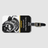 バッファローの閉威厳のあるじ込め ラゲッジタグ (正面横)