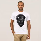バッファローの頭部 Tシャツ (正面フル)
