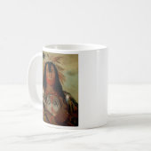 バッファローのBullの背部脂肪頭部の主な血の種族 コーヒーマグカップ (正面左)