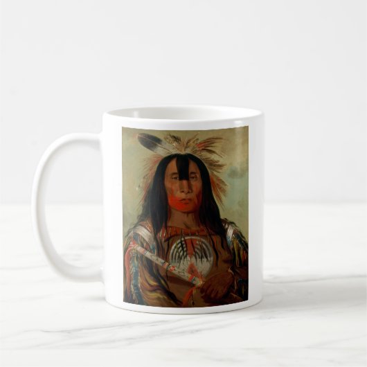 バッファローのBullの背部脂肪頭部の主な血の種族 コーヒーマグカップ (左)