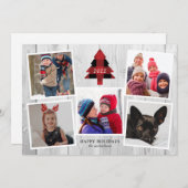 バッファローはクリスマスツリーの写真コラージュをチェック (正面/裏面)