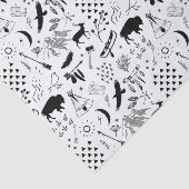 バッファローアドベンチャーパターンブラックID599 薄葉紙 (詳細)