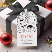 バッファローアドベンチャーブラック&ホワイトw/Plaid ID599 ギフトタグ