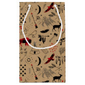 バッファローアドベンチャーブラック&レッドプレイド/クラフトID599 スモールペーパーバッグ (裏面)