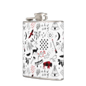 バッファローアドベンチャーブラック&レッドプレイドID599 フラスク (左)