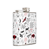 バッファローアドベンチャーブラック&レッドプレイドID599 フラスク (右)