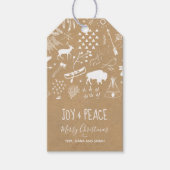 バッファローアドベンチャーホワイト/クラフトID599 ギフトタグ (正面)