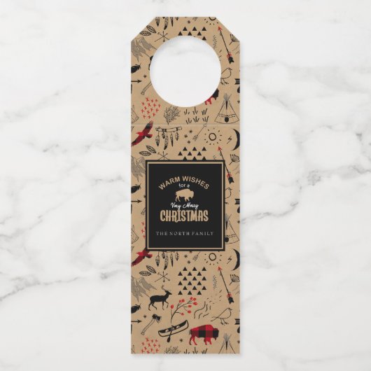 バッファローアドベンチャー暖かいウィッシュクラフトレッドID599 ボトルネックタグ (正面)