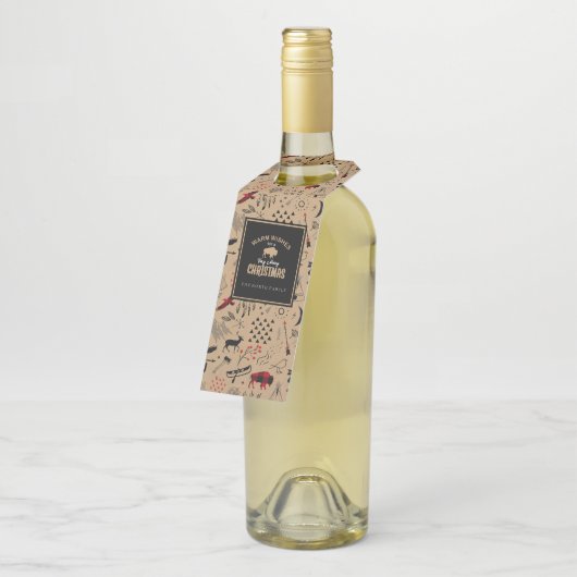 バッファローアドベンチャー暖かいウィッシュクラフトレッドID599 ボトルネックタグ (アングル)