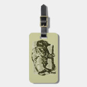 バッファローアート ラゲッジタグ (正面縦)