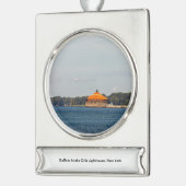 バッファローインテーククリブライトハウス シルバープレートバナーオーナメント (左)