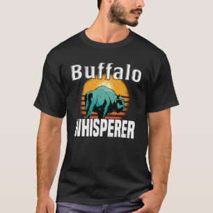 バッファローウィスパーラーアメリカバイソンバッファローウィセント Tシャツ