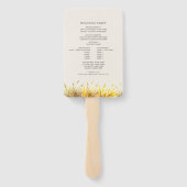 バッファローオータムマウンテン結婚式 プログラム ハンドファン (裏面)