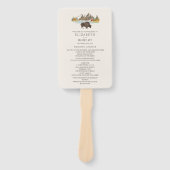 バッファローオータムマウンテン結婚式 プログラム ハンドファン (正面)