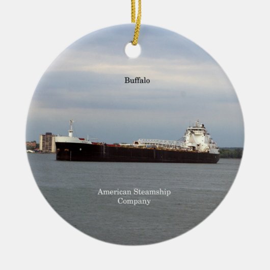 バッファローオーナメント セラミックオーナメント (正面)