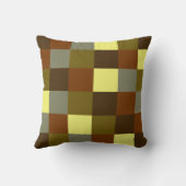 バッファローカラフルチェックプレイドパターン クッション (裏面)