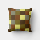 バッファローカラフルチェックプレイドパターン クッション (正面)