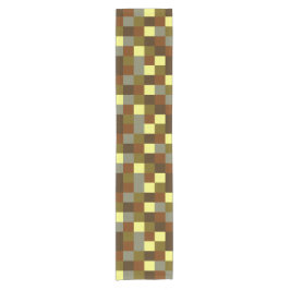 バッファローカラフルチェックプレイドファームハウスパターン ショートテーブルランナー