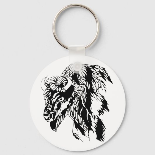 バッファローキーチェーン キーホルダー (正面)