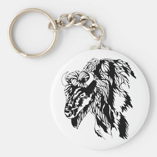 バッファローキーチェーン キーホルダー (正面)