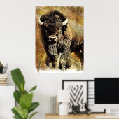 バッファローグランジポスター ポスター (ホームオフィス)