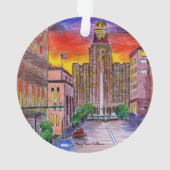 バッファローシティホールハンドドロー絵を描ド手 オーナメント (裏面)