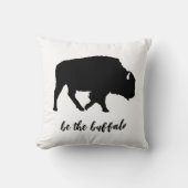 バッファローシルエットになる クッション (正面)