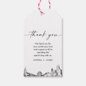バッファロースカイラ結婚インの感謝メッセージカード ギフトタグ (正面)