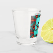 バッファロースカルと矢印ショットグラス ショットグラス (左)