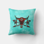 バッファロースカルアンドアローズ装飾用クッション クッション (裏面)