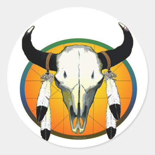 バッファロースカル ラウンドシール (正面)