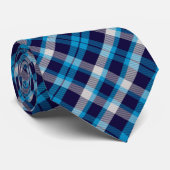 バッファローストライプネイビカスタムーイメージファーザー ネクタイ (ロール)