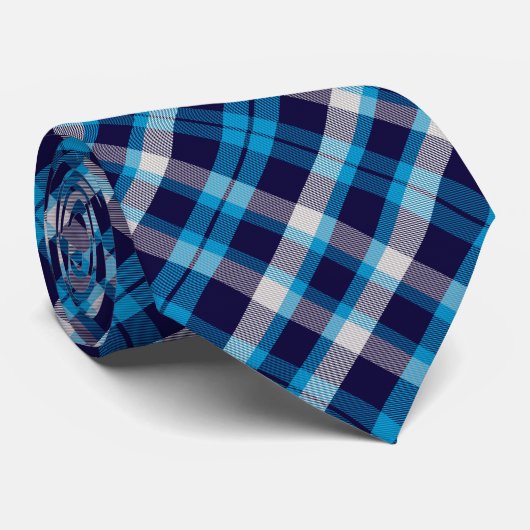 バッファローストライプネイビカスタムーイメージファーザー ネクタイ (ロール)