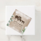 バッファロースノーデザートカボスボーイ赤ちゃんシャワー フェイバータグ (インサイチュ)