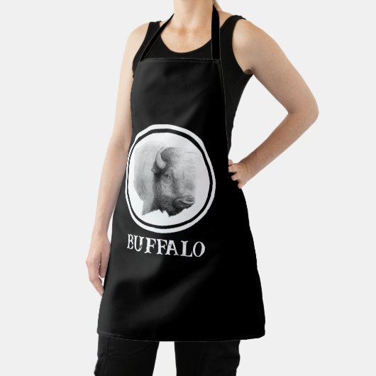 バッファロースピリットアニマルオリジナルアート エプロン (インサイチュ)