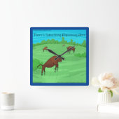 バッファロースプリングフィールドの価値のおもしろい漫画 スクエア壁時計 (ホーム)