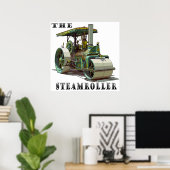 バッファロースプリングフィールド蒸気ローラー ポスター (ホームオフィス)
