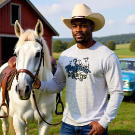 バッファローソルディーズTシャツデザインブルーグレー Tシャツ