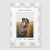 バッファロータータンチェックモダンナチュラル1フォトクリスマスホ (正面)